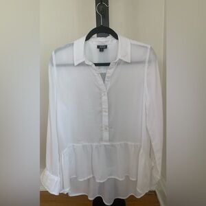 Ana Elegant White Women's Blouse